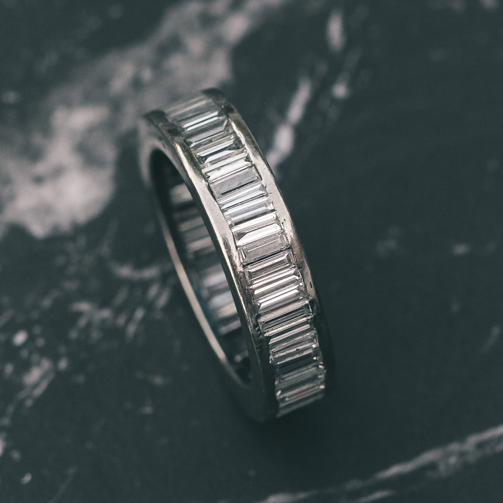 1980s Diamond Eternity Ring - Lost Owl Jewelry