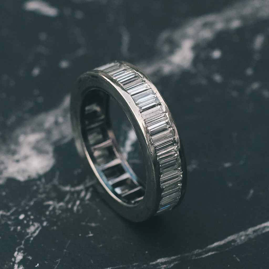 1980s Diamond Eternity Ring - Lost Owl Jewelry