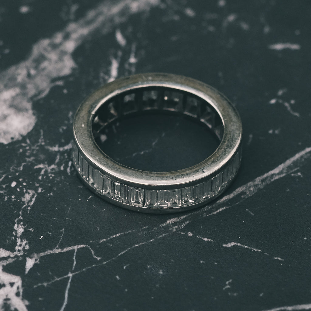 1980s Diamond Eternity Ring - Lost Owl Jewelry