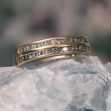 1980s Double Row Eternity Ring - Lost Owl Jewelry