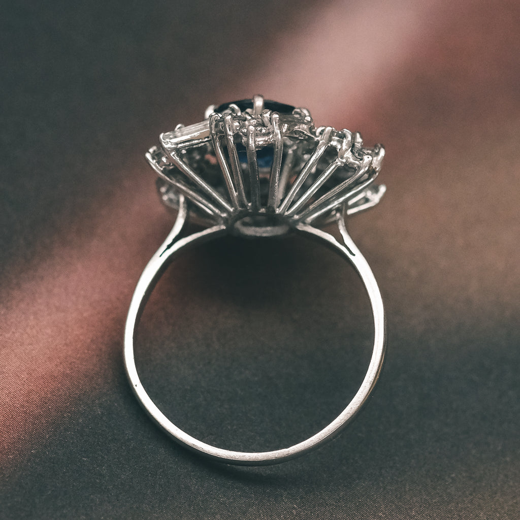 1980s Sapphire Cocktail Ring – Lost Owl Jewelry