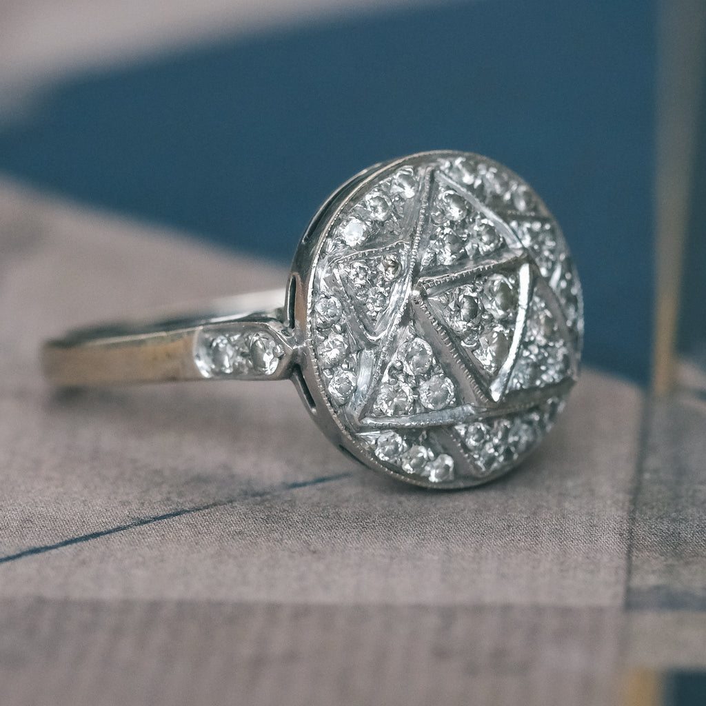 1980s Triforce Cluster Ring - Lost Owl Jewelry