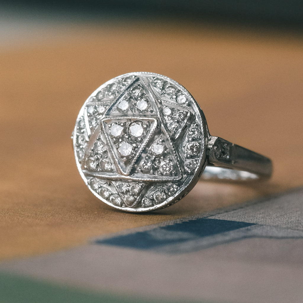 1980s Triforce Cluster Ring - Lost Owl Jewelry