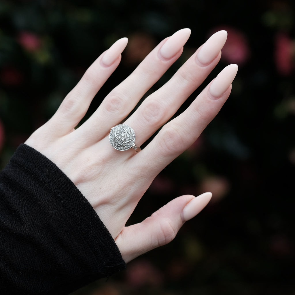 1980s Triforce Cluster Ring - Lost Owl Jewelry