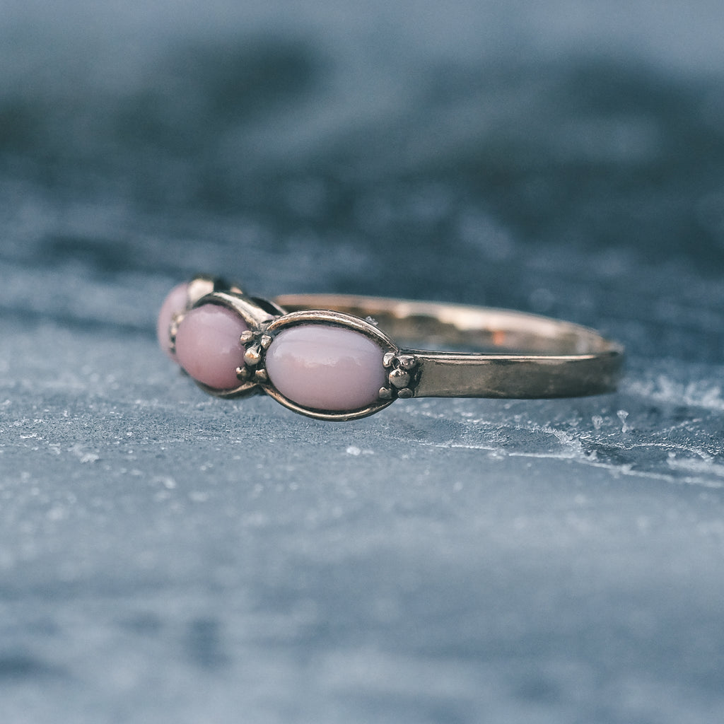 1983 Angelskin Coral Ring - Lost Owl Jewelry