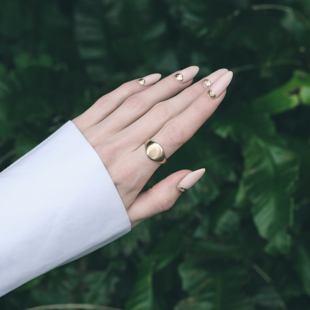 1986 Gold Signet Ring - Lost Owl Jewelry