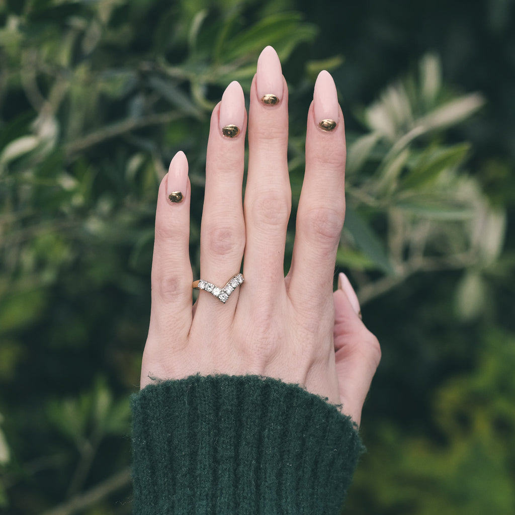 1993 Diamond Wishbone Ring - Lost Owl Jewelry