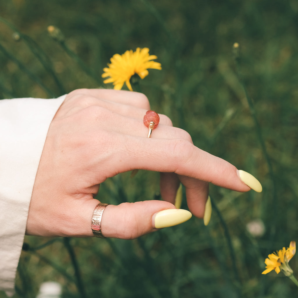 Ancient Egyptian Scarab Swivel Ring - Lost Owl Jewelry