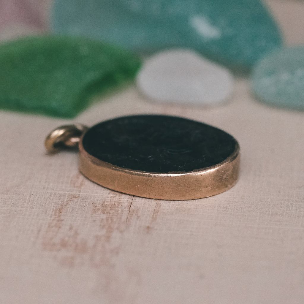 Ancient Minerva Intaglio Pendant - Lost Owl Jewelry