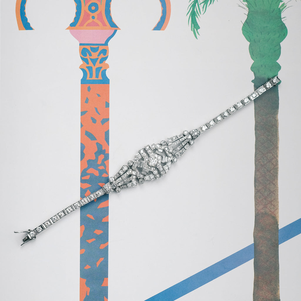 Art Deco Diamond Bracelet - Lost Owl Jewelry