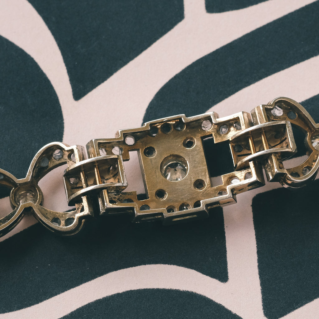 Art Deco Diamond Bracelet - Lost Owl Jewelry