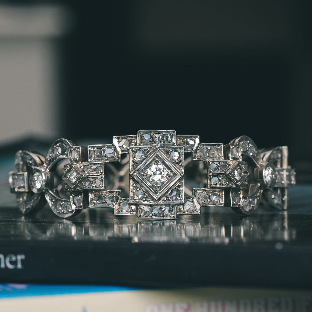 Art Deco Diamond Bracelet - Lost Owl Jewelry