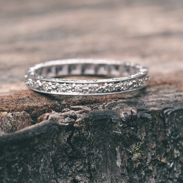 Art Deco Diamond Eternity Ring - Lost Owl Jewelry