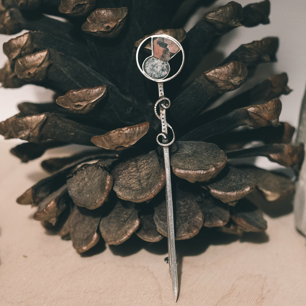 Art Deco Scottish Sword Brooch - Lost Owl Jewelry