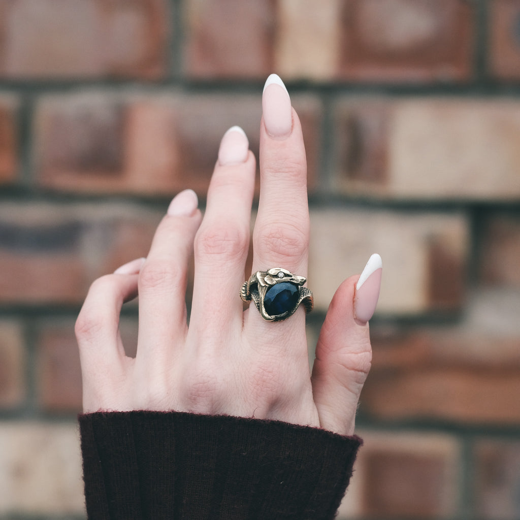 Art Deco Snake Ring - Lost Owl Jewelry