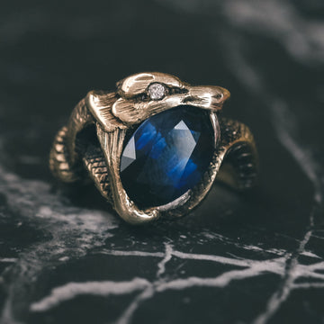 Art Deco Snake Ring - Lost Owl Jewelry