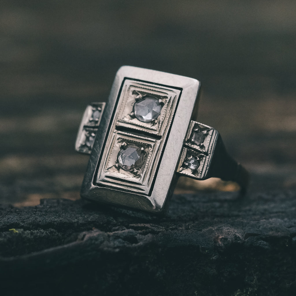 Art Deco 'Toi et Moi' Ring - Lost Owl Jewelry