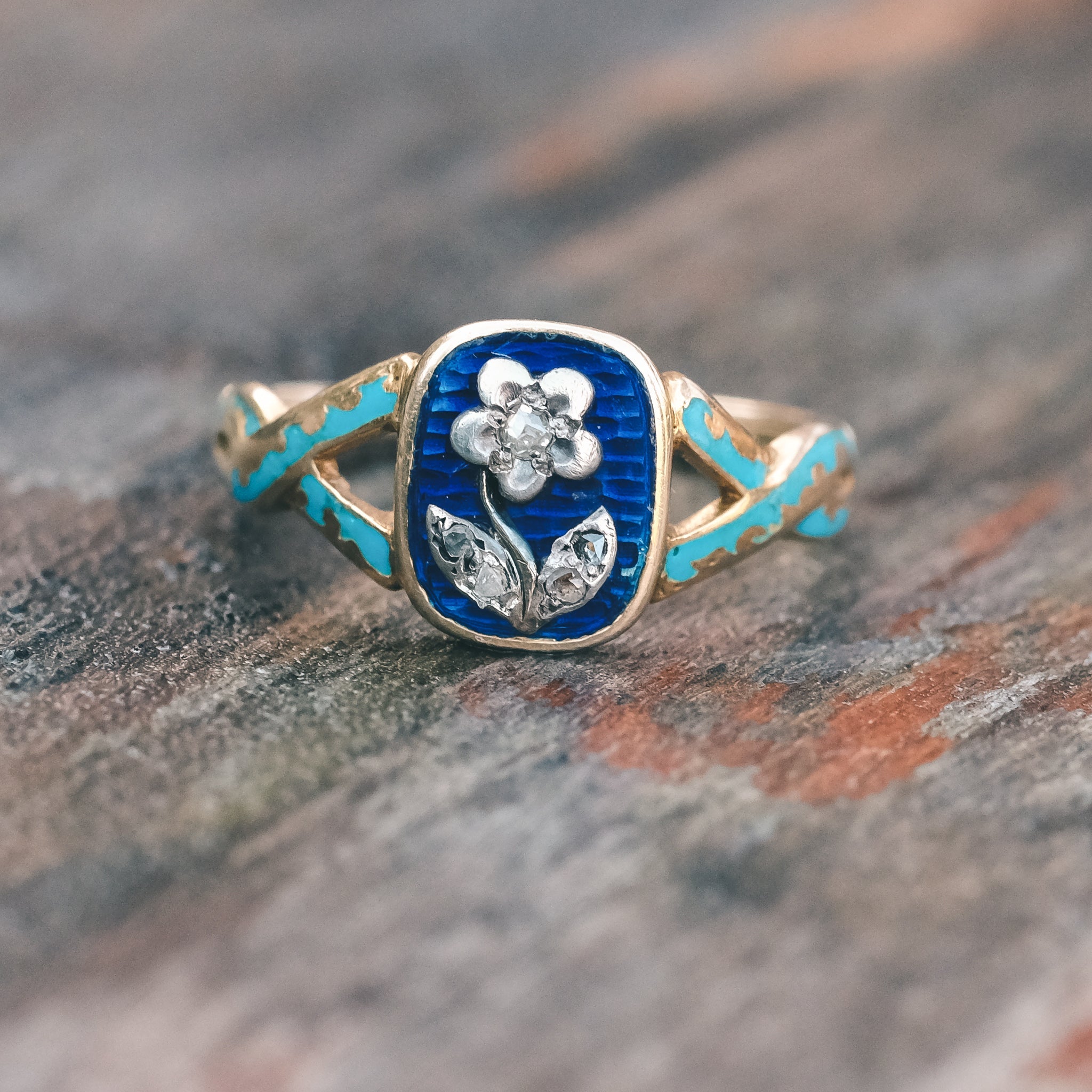 Early Victorian Forget-Me-Not Ring – Lost Owl Jewelry
