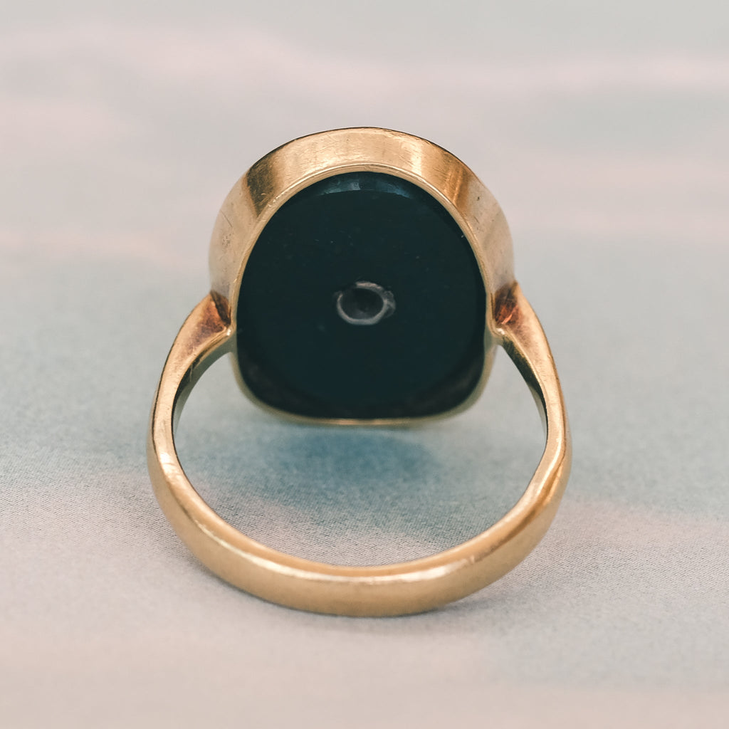 Edwardian Bloodstone Panel Ring – Lost Owl Jewelry