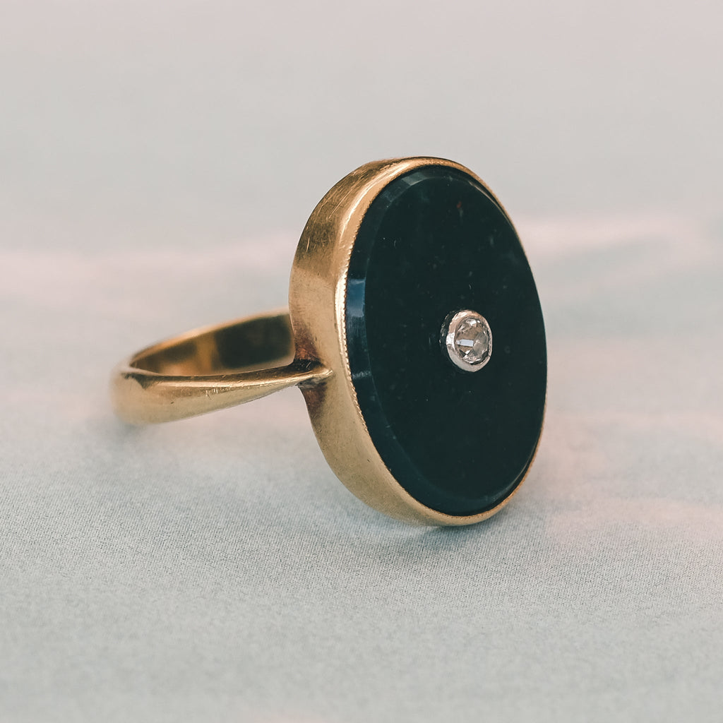 Edwardian Bloodstone Panel Ring – Lost Owl Jewelry
