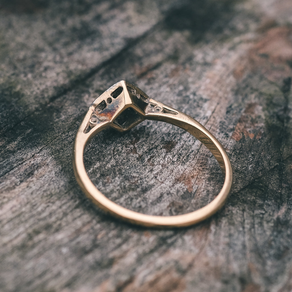Edwardian Diamond Panel Ring – Lost Owl Jewelry