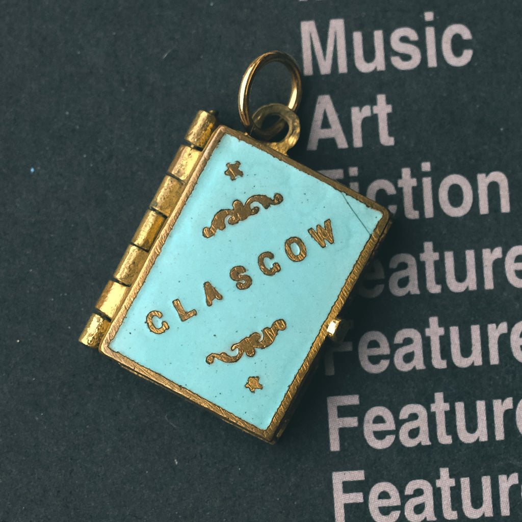 Edwardian GLASGOW Souvenir Pendant - Lost Owl Jewelry