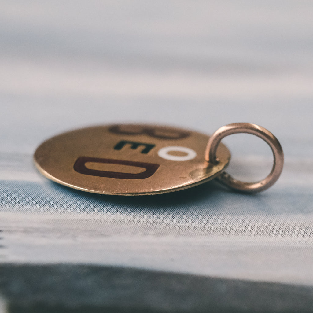 Edwardian Rebus (?) Charm - Lost Owl Jewelry