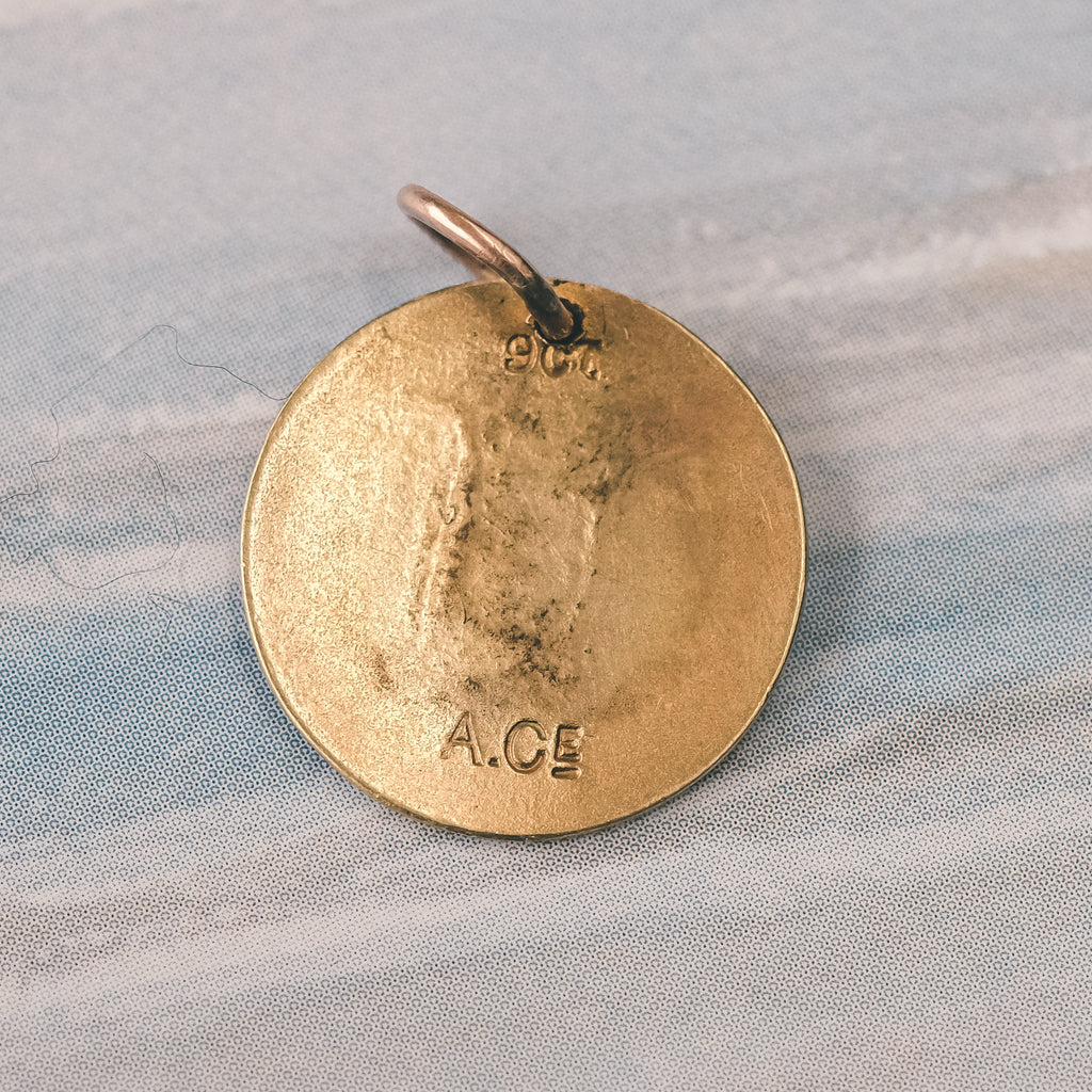 Edwardian Rebus (?) Charm - Lost Owl Jewelry