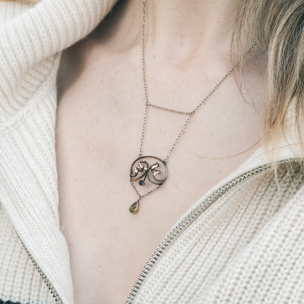 Edwardian Suffrage Necklace - Lost Owl Jewelry