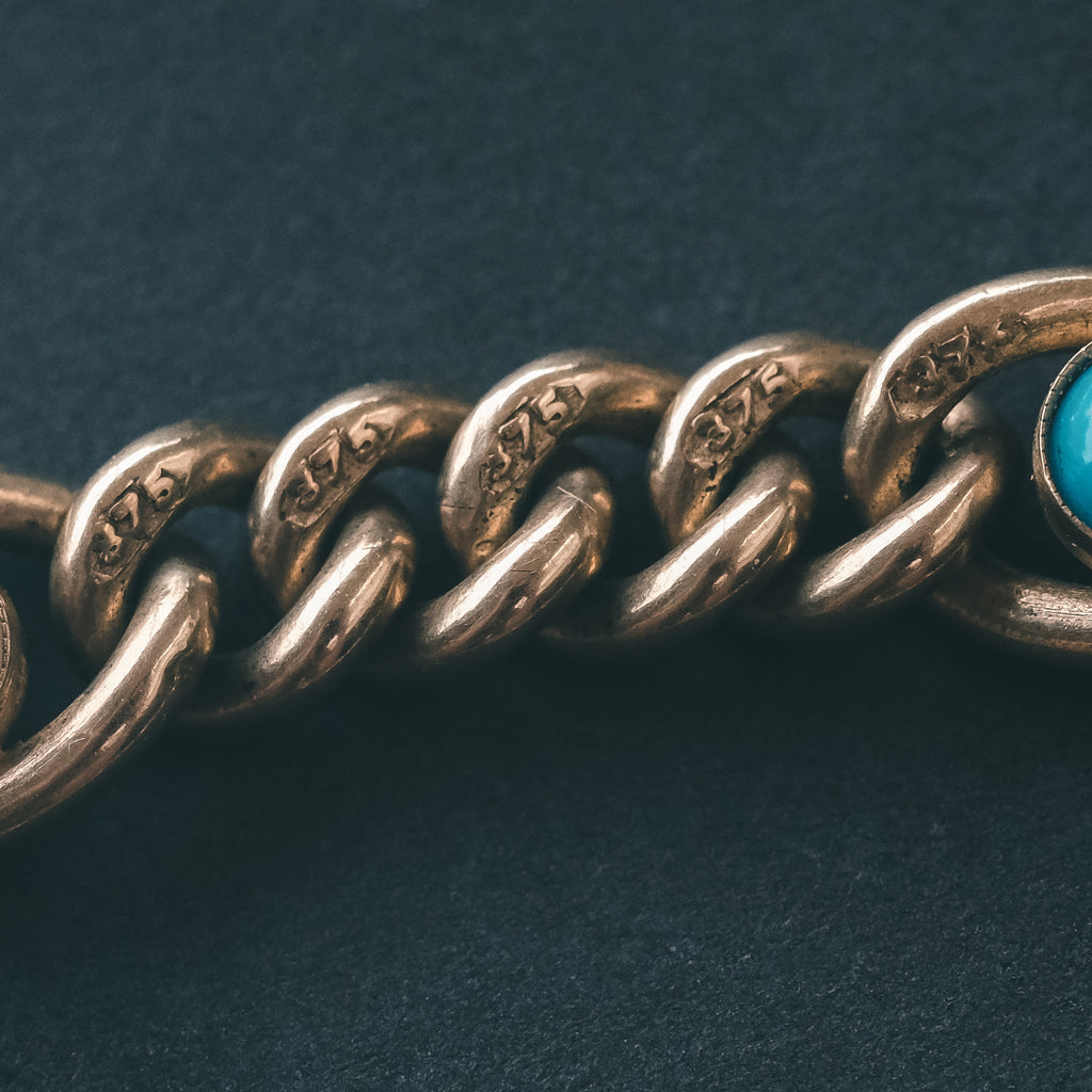 Edwardian Turquoise & Pearl Bracelet - Lost Owl Jewelry