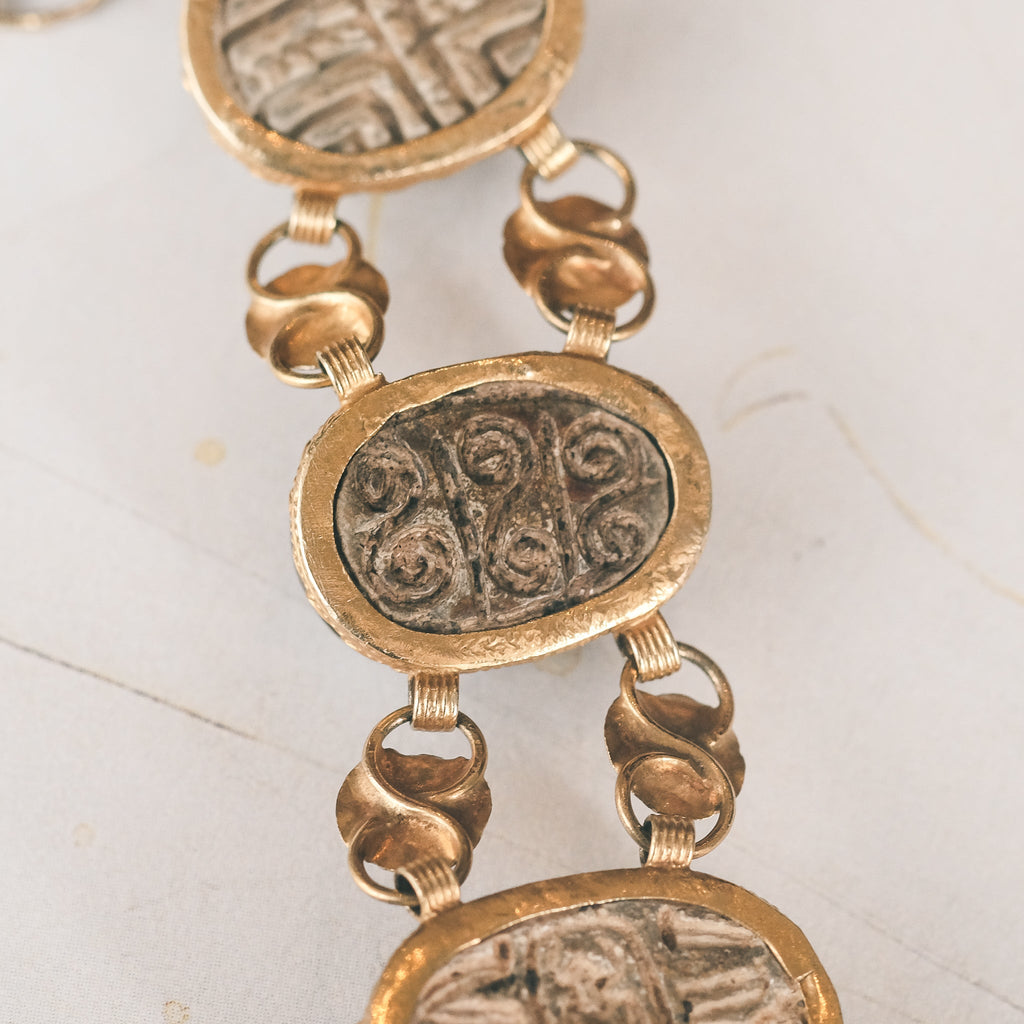 Egyptian Revival Scarab Bracelet - Lost Owl Jewelry