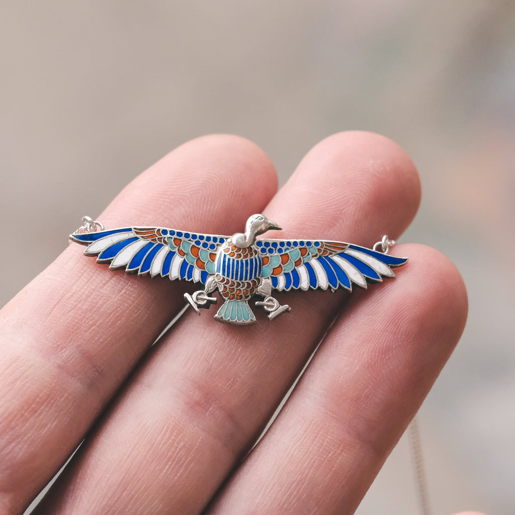 Egyptian Revival Vulture Necklace - Lost Owl Jewelry