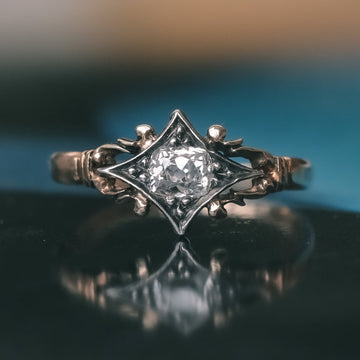 Georgian Diamond Star Ring - Lost Owl Jewelry