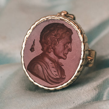 Georgian Edmond Halley Intaglio Fob - Lost Owl Jewelry
