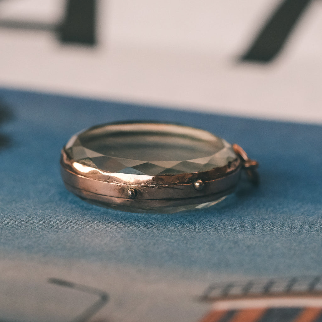 Georgian Faceted Round Locket - Lost Owl Jewelry