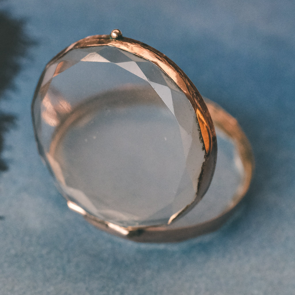 Georgian Faceted Round Locket - Lost Owl Jewelry