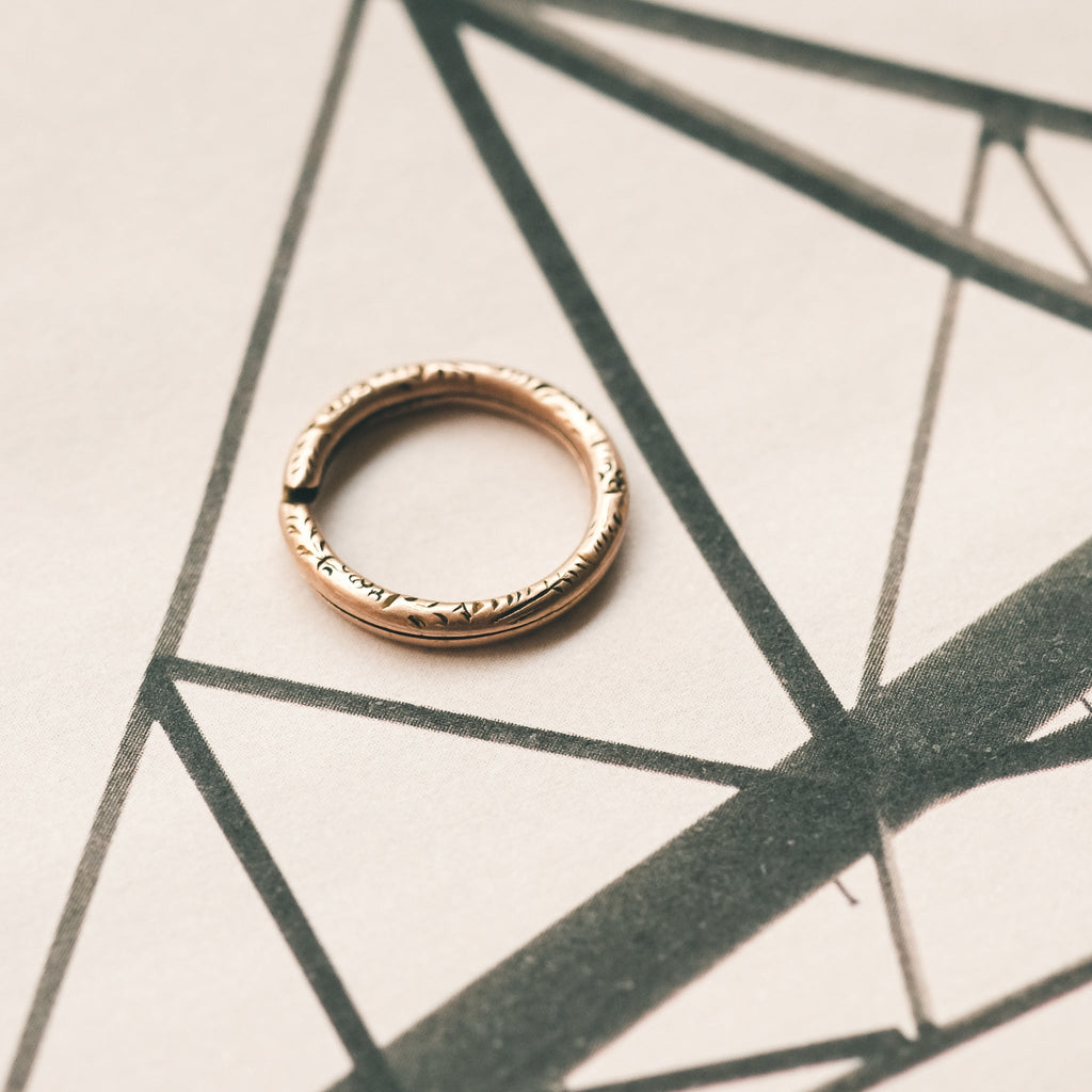 Georgian Gold Split Ring - Lost Owl Jewelry