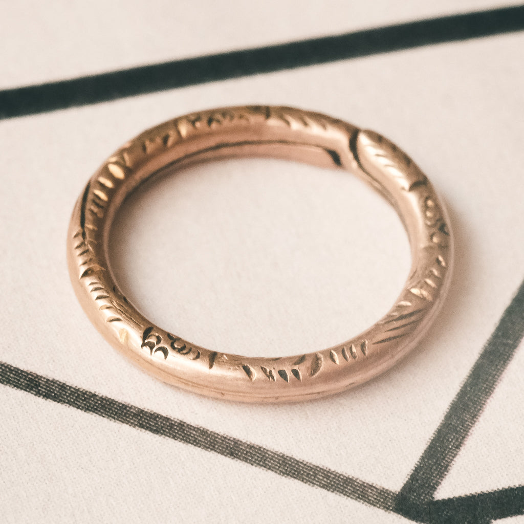 Georgian Gold Split Ring - Lost Owl Jewelry