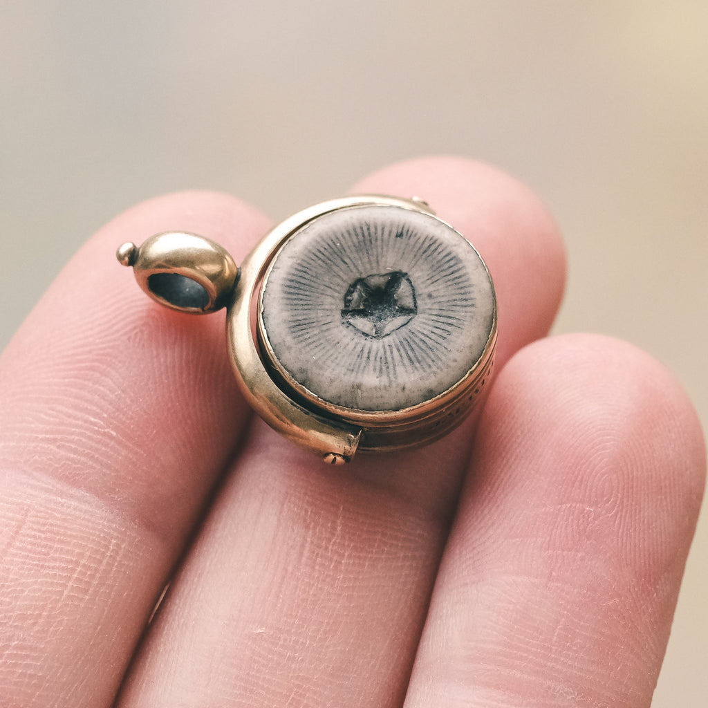 Georgian Holy Island Fossil Fob - Lost Owl Jewelry