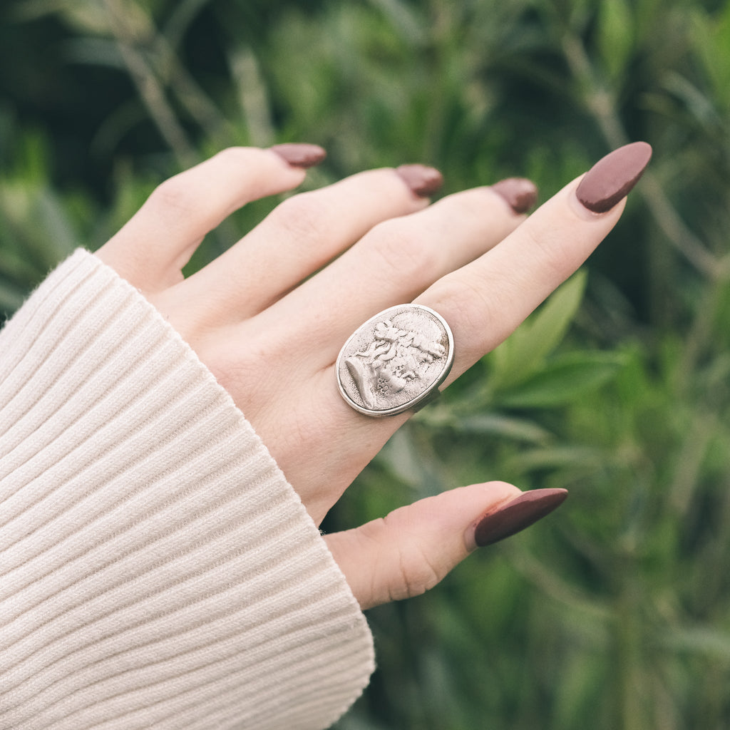 Georgian Plato Cameo Ring - Lost Owl Jewelry