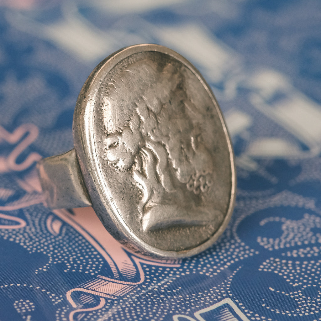 Georgian Plato Cameo Ring - Lost Owl Jewelry