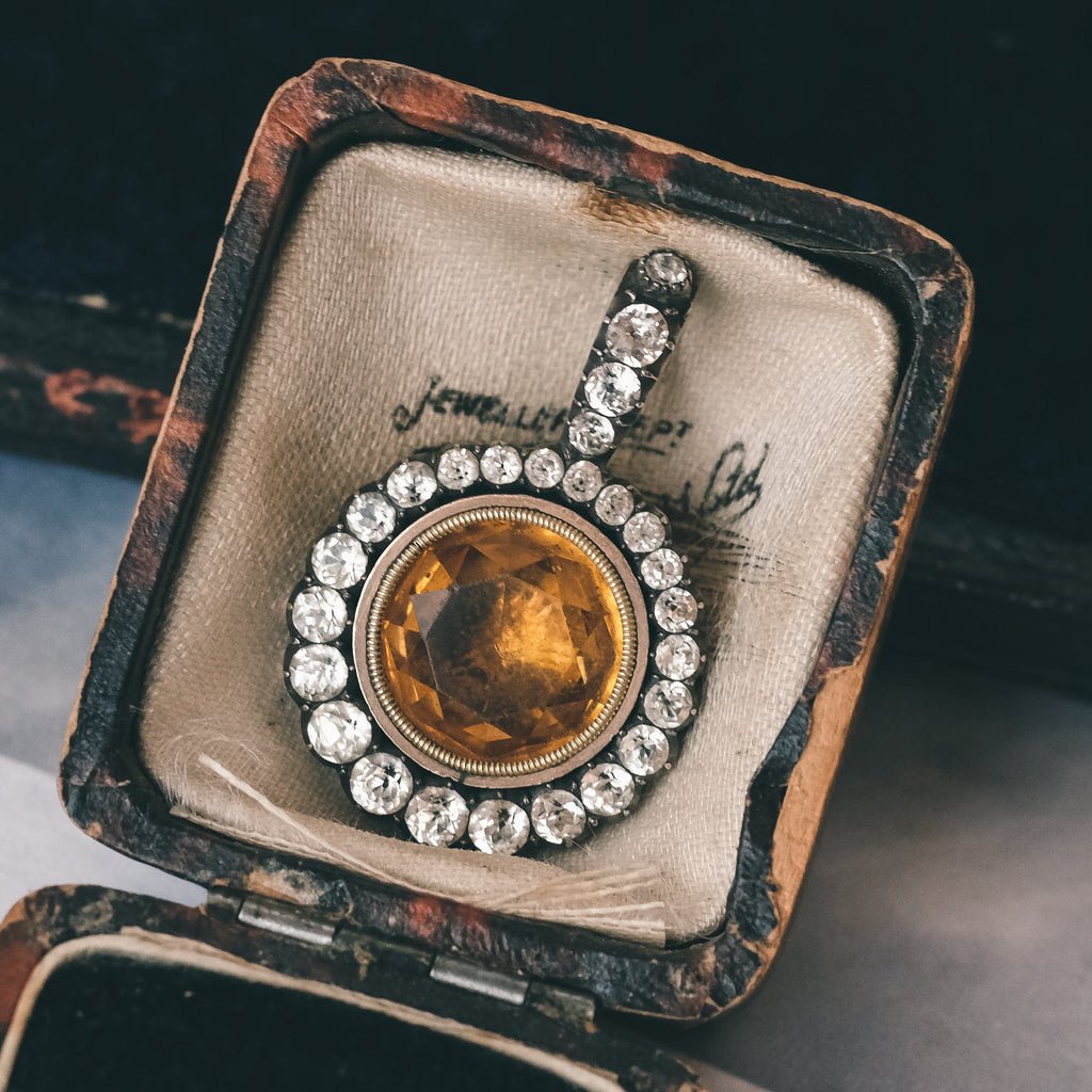 Georgian Sun & Moon Pendant - Lost Owl Jewelry