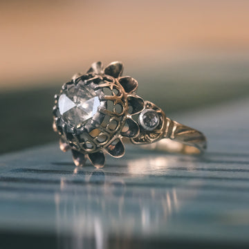 Georgian Sun Rose Ring - Lost Owl Jewelry