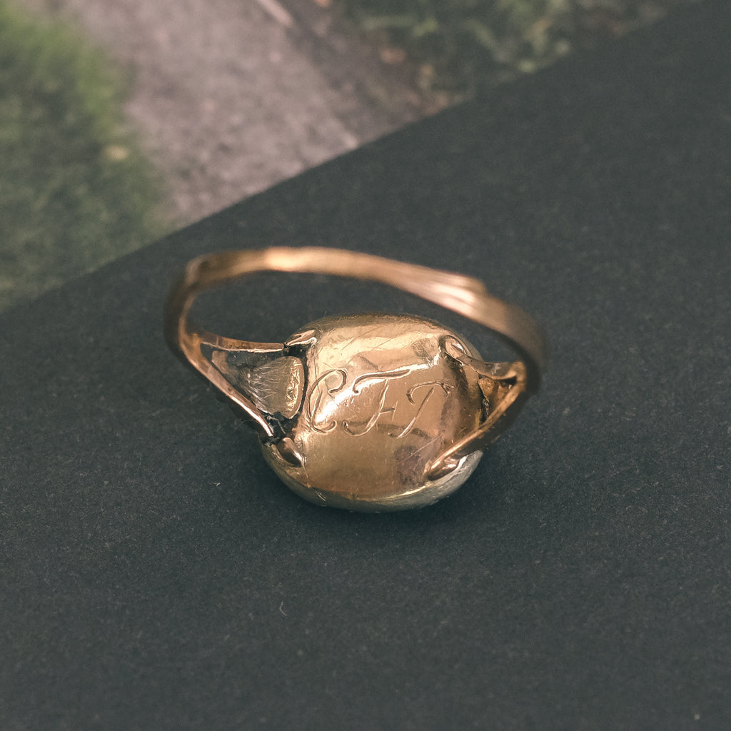 Georgian Topaz Cluster Ring – Lost Owl Jewelry