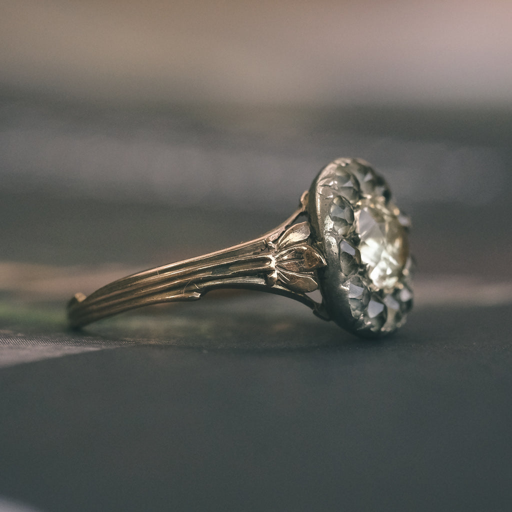 Georgian Topaz Cluster Ring – Lost Owl Jewelry