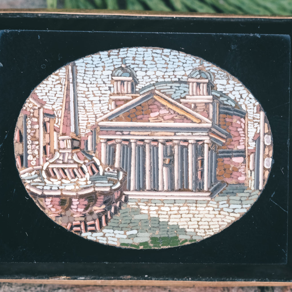 Grand Tour "The Pantheon" Micromosaic Brooch - Lost Owl Jewelry