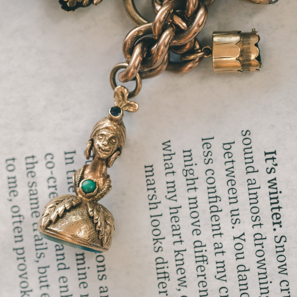 HUGE Victorian Charm Bracelet - Lost Owl Jewelry