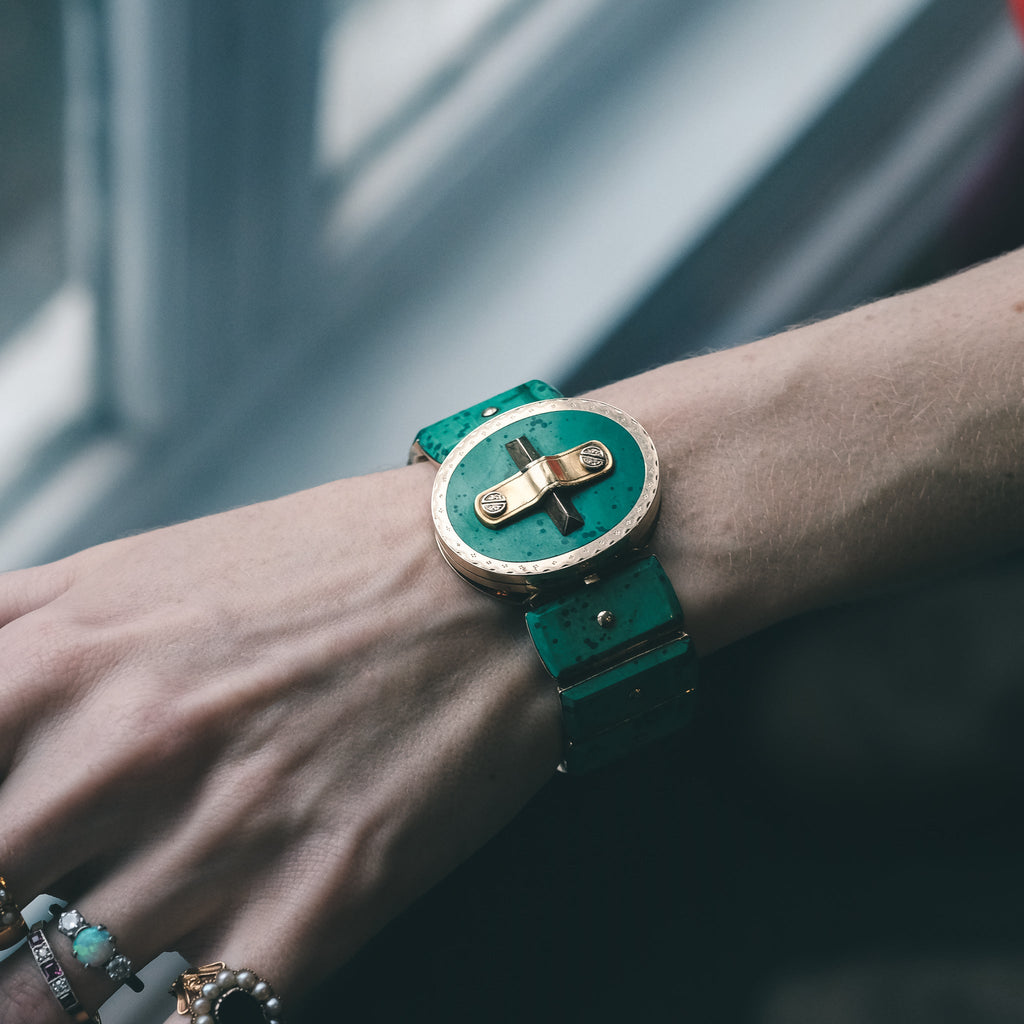 Imperial Russian Locket Bracelet - Lost Owl Jewelry