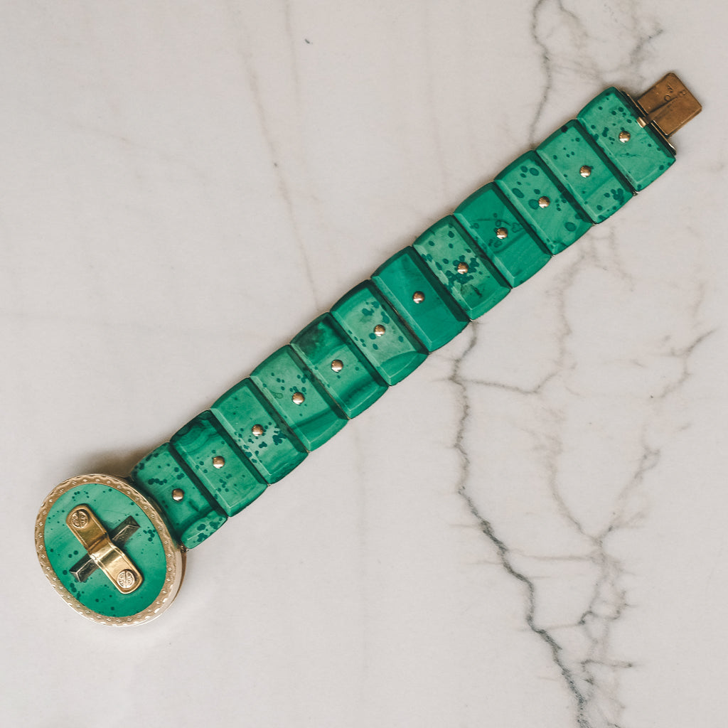 Imperial Russian Locket Bracelet - Lost Owl Jewelry