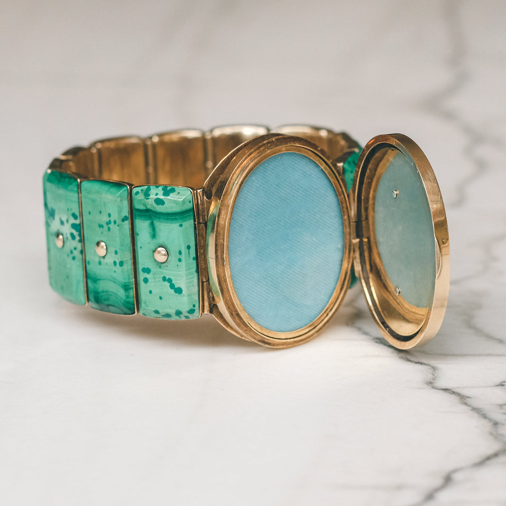 Imperial Russian Locket Bracelet - Lost Owl Jewelry